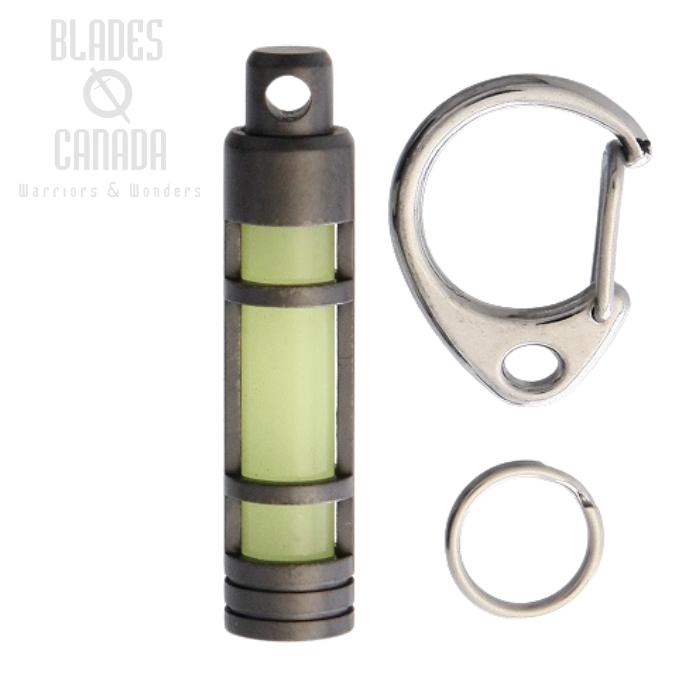 (image for) TEC Accessories Embrite Glow Fob Stainless Steel - Black Diamond Carbon